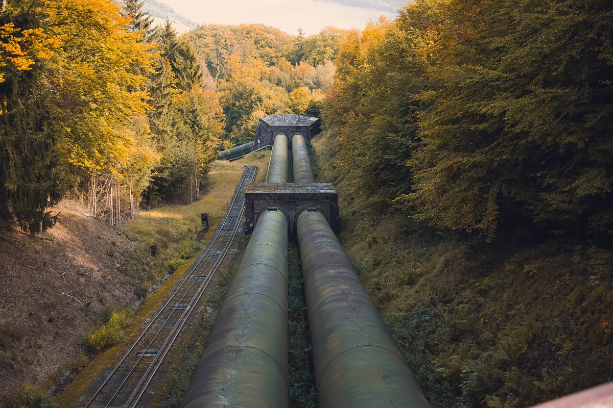 Natural gas pipeline in Germany