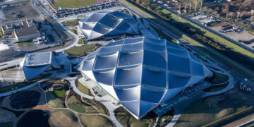 Google officially opened the Bay View campus in California to its employees, which took the company years to build, and is powered by renewable energy.