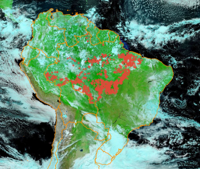 The Inpe satellite image of Amazon deforestation