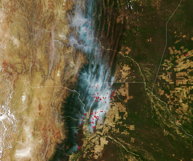 Wildfires in Argentina
